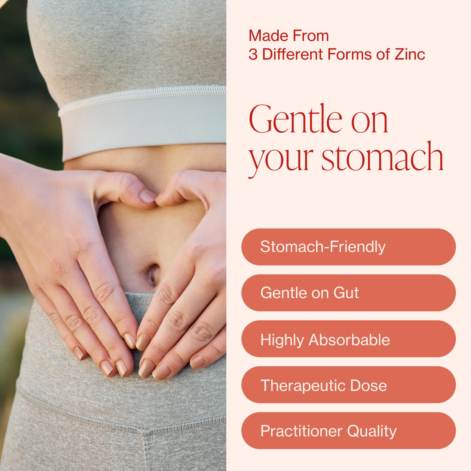 Pure Micronutrients Mega Zinc supplement ingredient panel highlight on the bottle