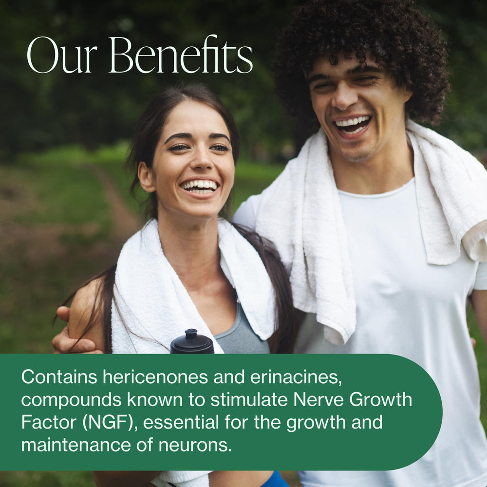 Pure Micronutrients cordyceps bottle emphasizing natural energy and focus
