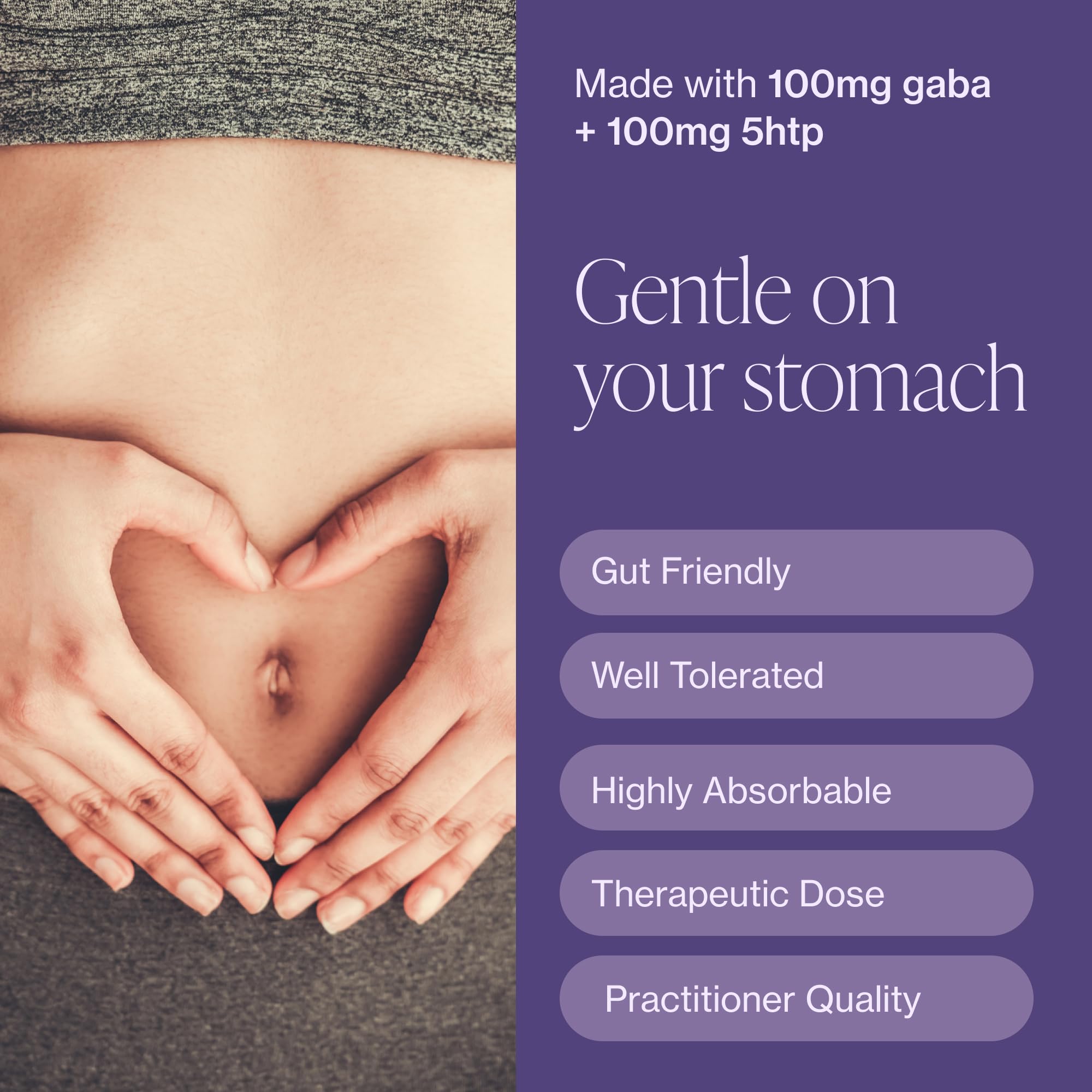Pure Micronutrients capsules neatly arranged suggesting a gentle evening routine.
