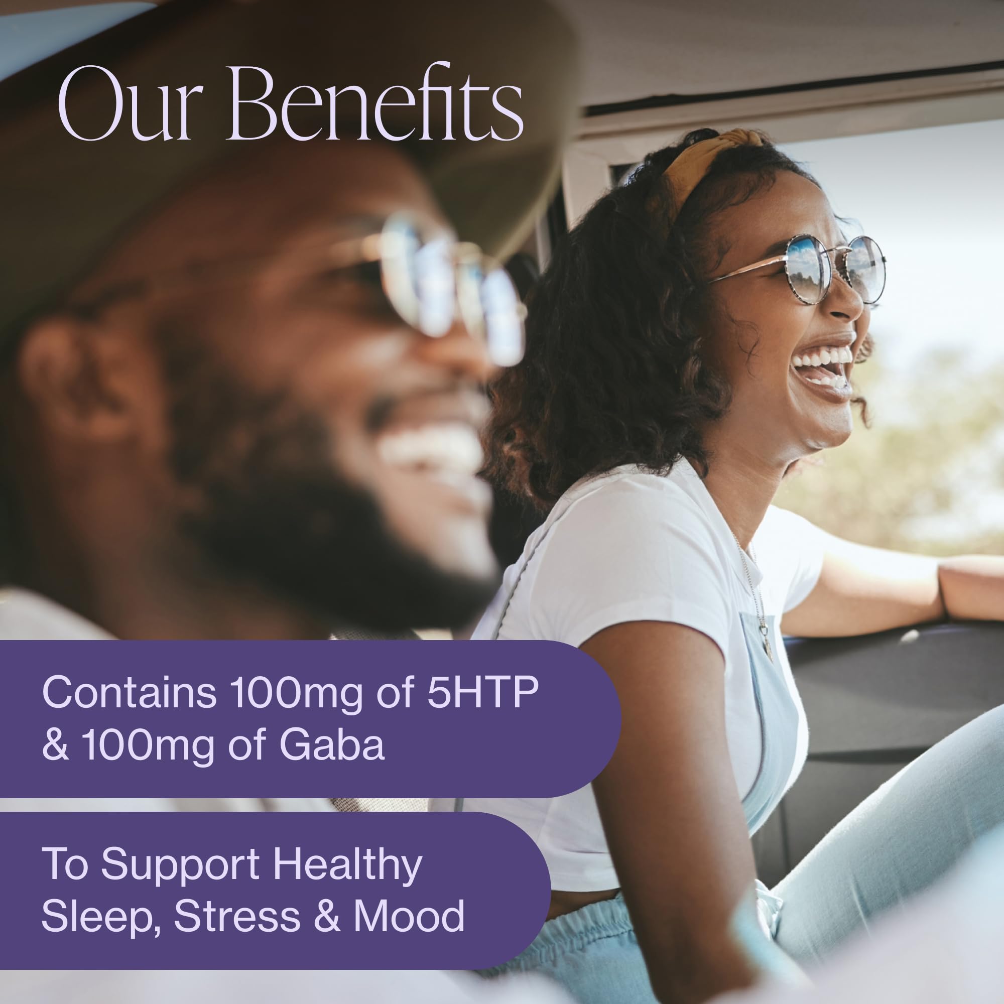 Pure Micronutrients ingredient panel highlights 5-HTP and GABA benefits.