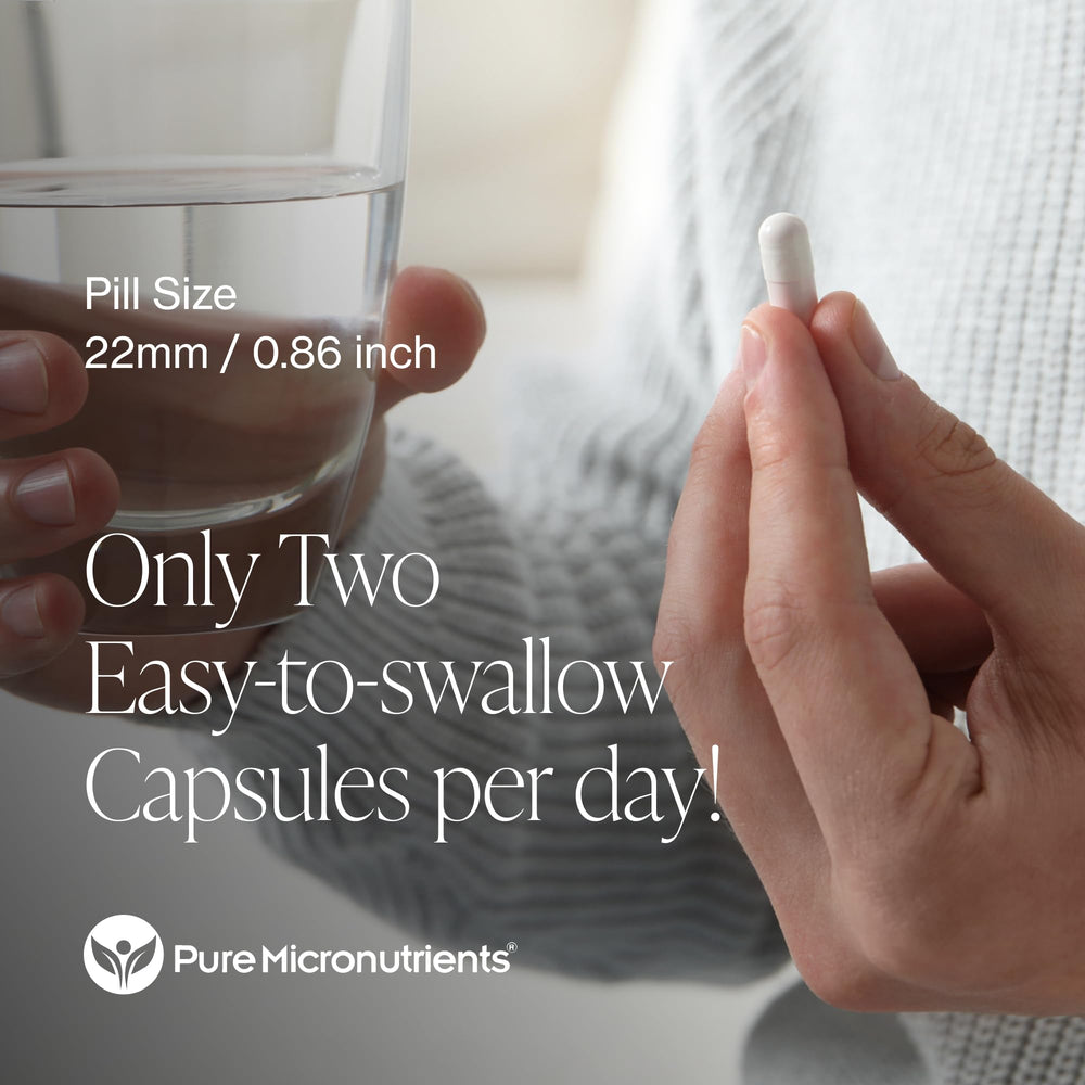 Pure Micronutrients label front showcases purity and Kosher Halal certifications.