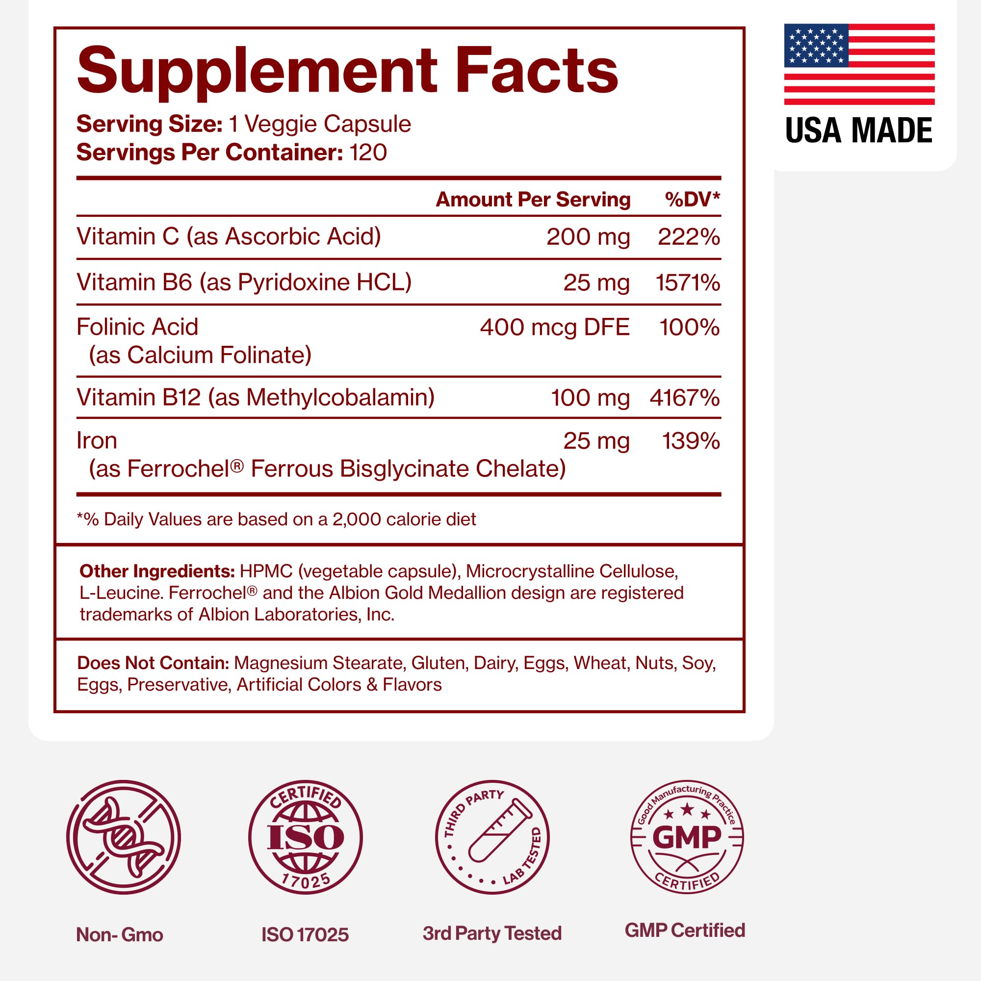Pure Micronutrients USA-made printed label on bottle