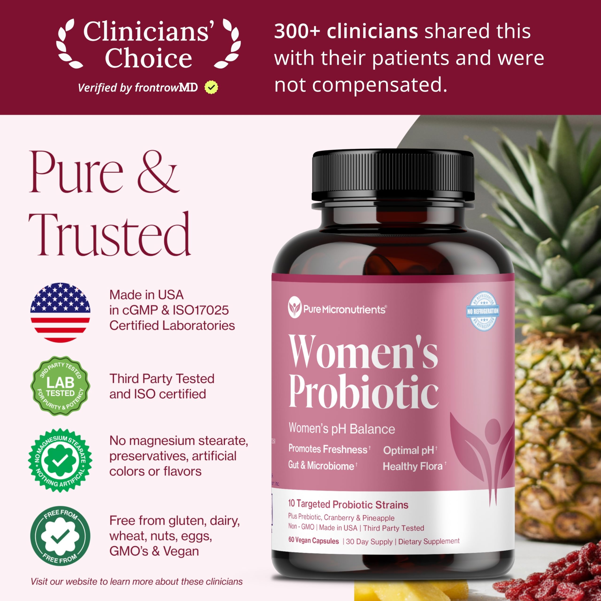 Pure Micronutrients vegan capsules ready for daily use.