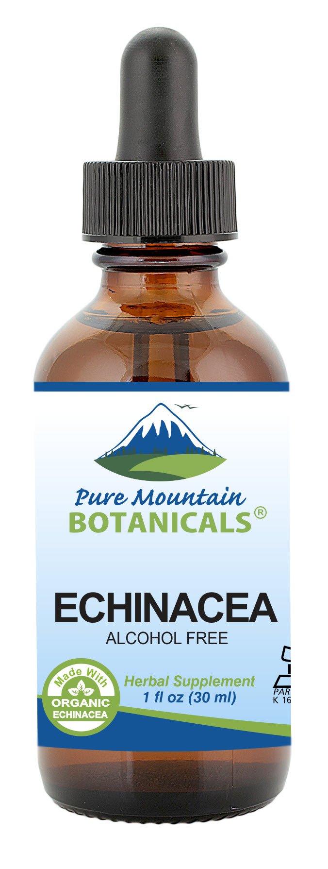 Pure Mountain Botanicals Liquid Echinacea Drops bottle for daily wellness routine.