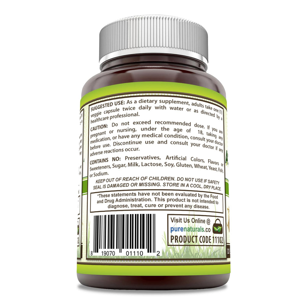 Pure Naturals Ashwagandha capsules highlight easy, vegan daily intake
