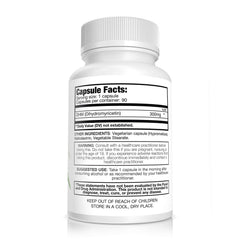 Pure Nootropics DHM bottle label closeup emphasizing liver-support formulation