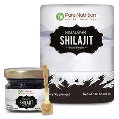 Pure Nutrition Himalayan Shilajit Resin 30g bottle, ideal for daily wellness routines
