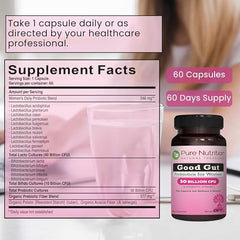 Pure Nutrition Natural Treasures organic prebiotic blend supports probiotic nourishment