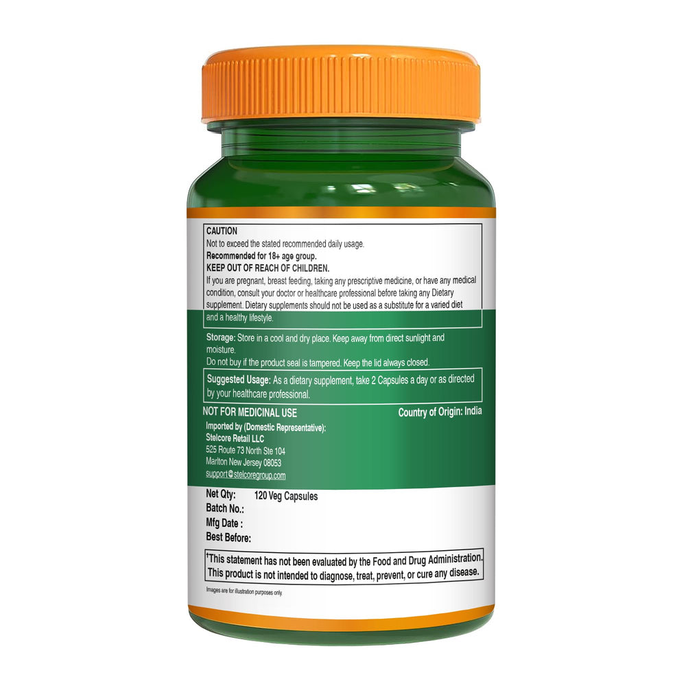 Pure Nutrition Natural Treasures Saw Palmetto bottle on a kitchen counter.