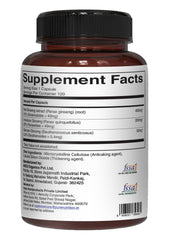 Pure Nutrition Natural Treasures Triple Ginseng bottle dosage information for easy daily use.