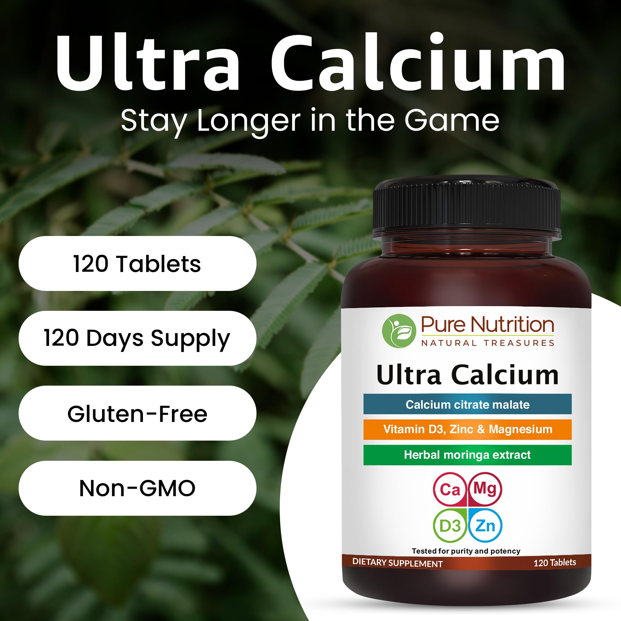 Ultra Calcium bottle on kitchen counter for easy daily routine