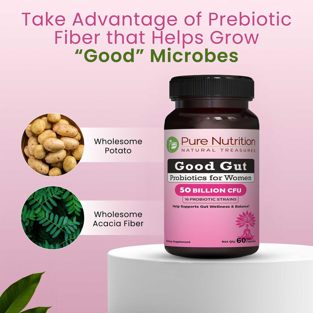 Pure Nutrition Natural Treasures vaginal health strains supporting microflora balance