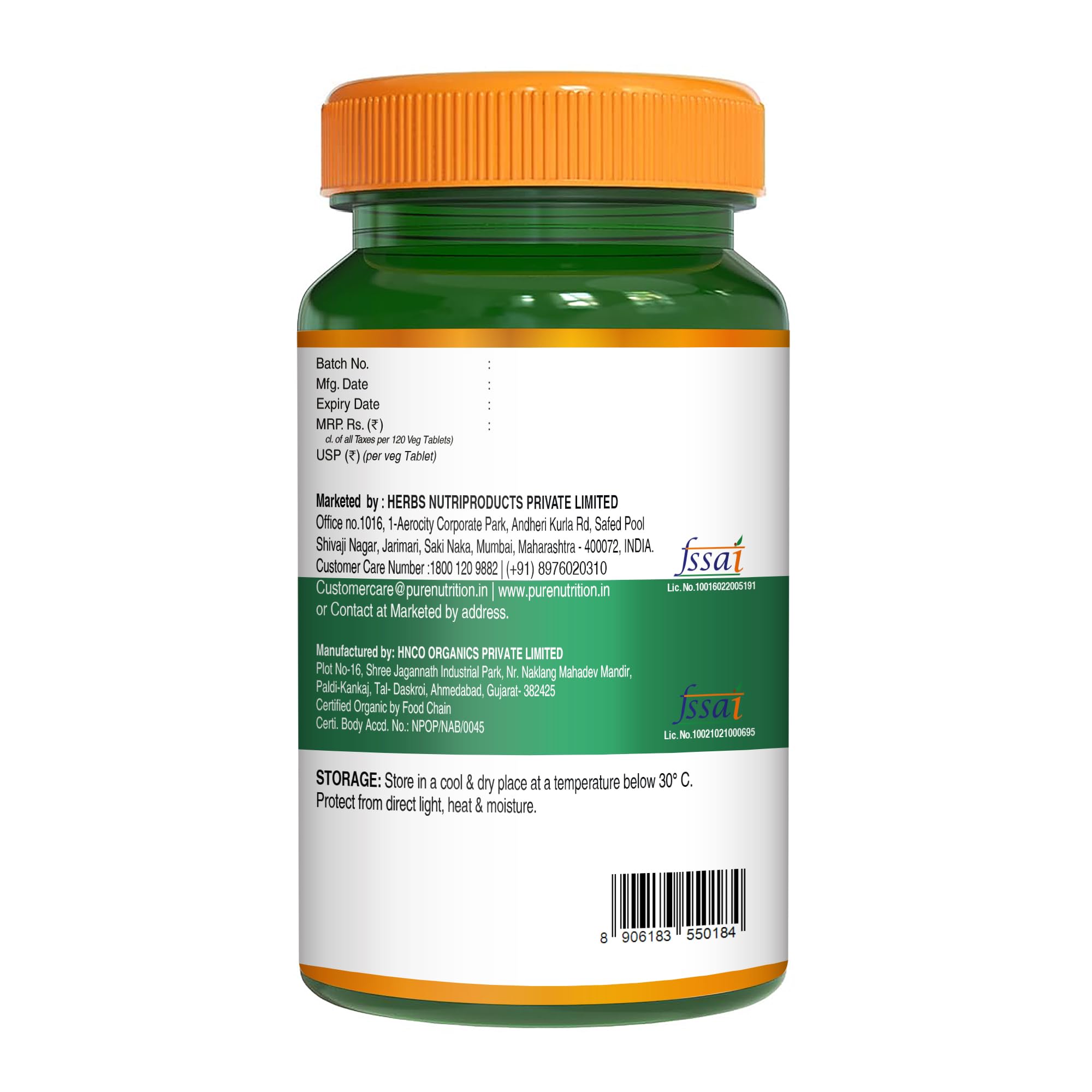 Pure Nutrition Moringa product badge image communicates nutrient-dense superfood benefits.