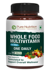 Pure Nutrition Natural Treasures whole-food multivitamin for men bottle front boosts daily nutrient intake