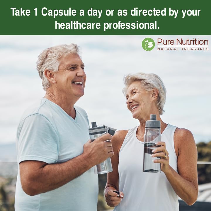 Open bottle with nearby cap shows easy daily dosing.