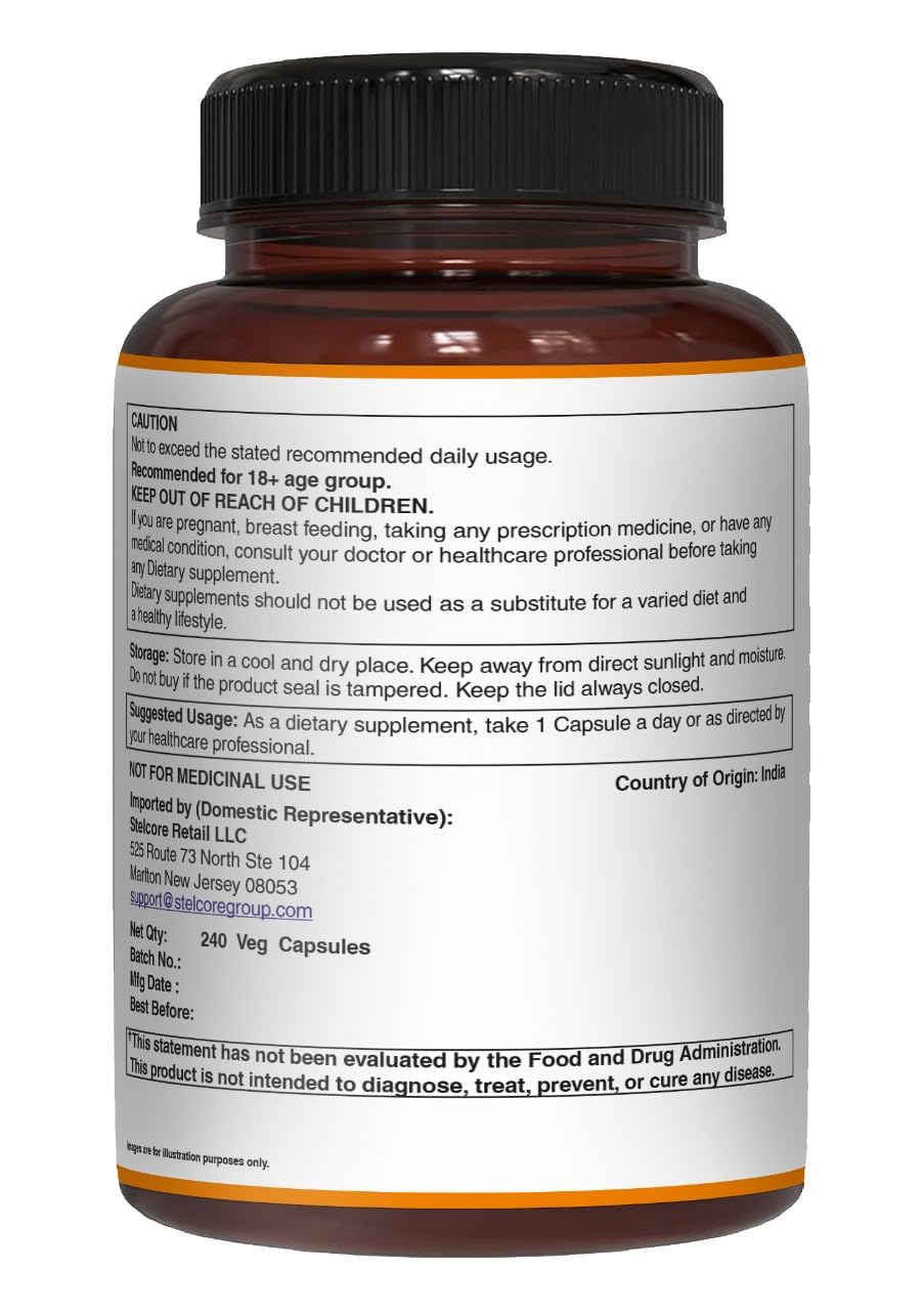 Graphic shows 300 mg per capsule and 20:1 potency.