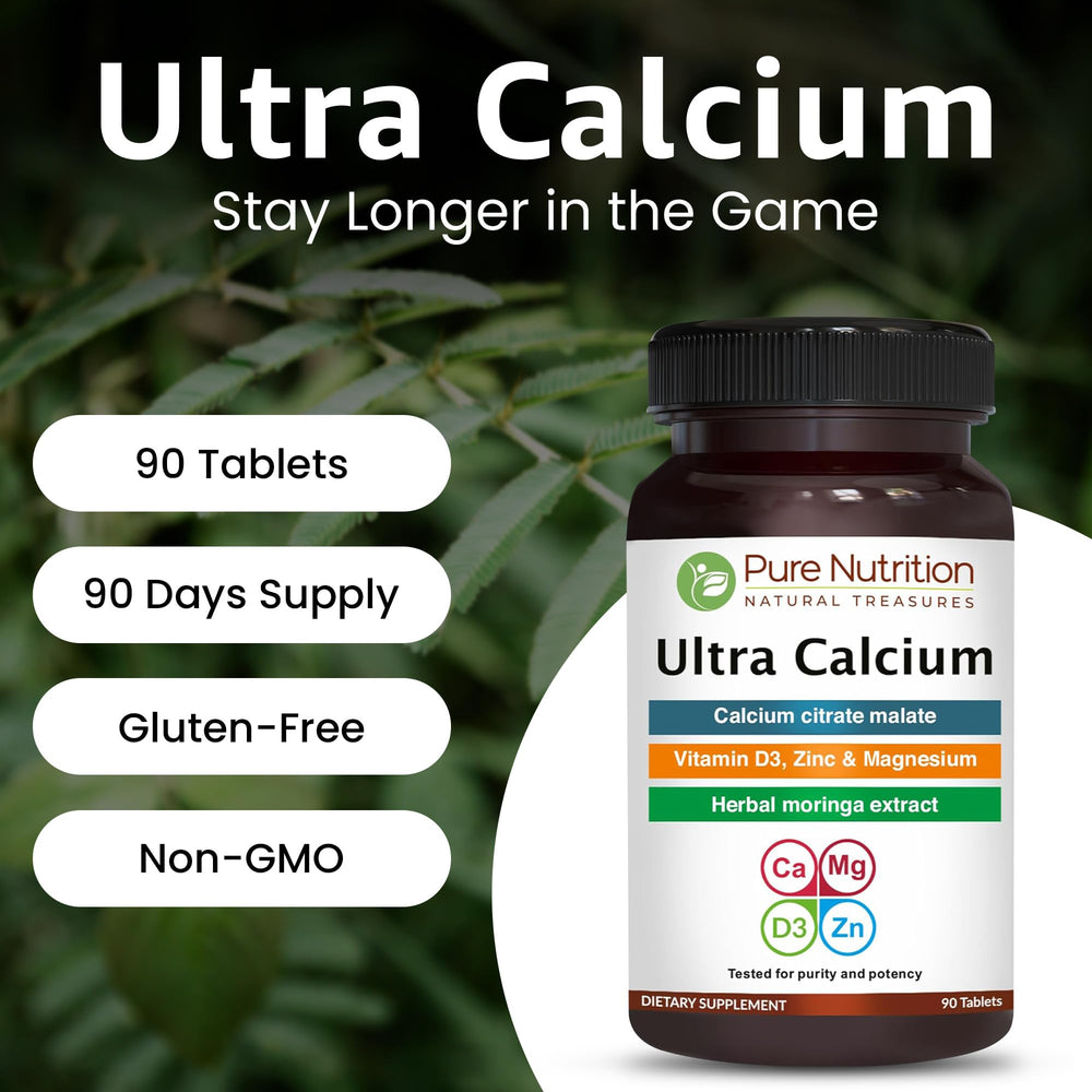 Calcium citrate malate with magnesium and zinc on bottle, supporting mineral balance
