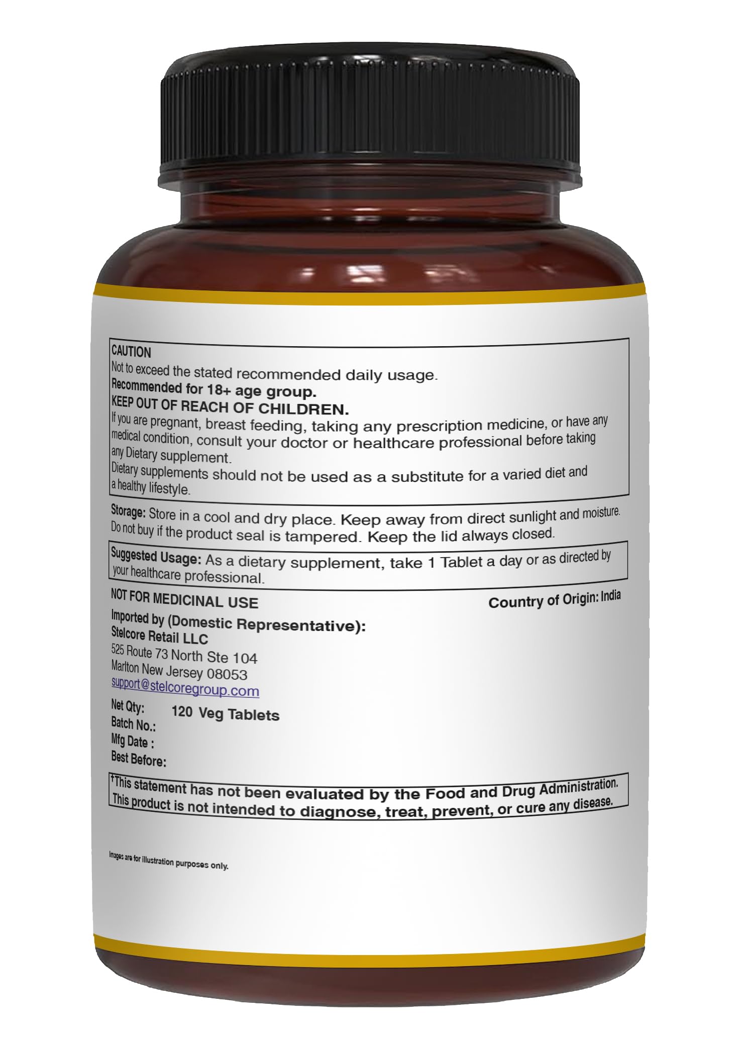 Product label emphasizes plant-based vitamins working together for daily use