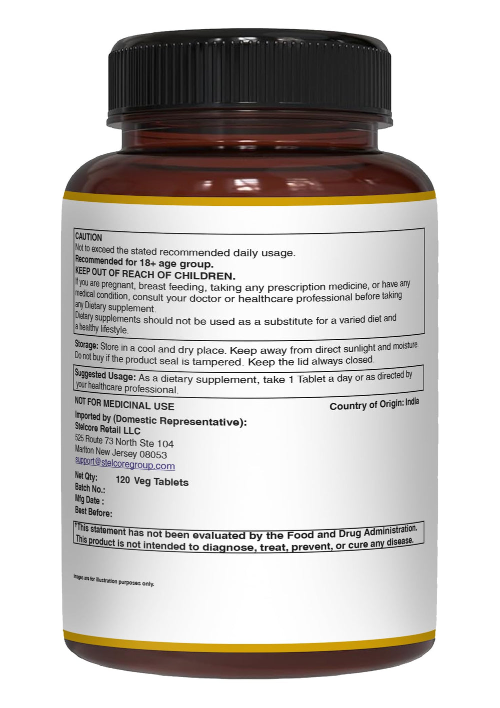 Product label emphasizes plant-based vitamins working together for daily use