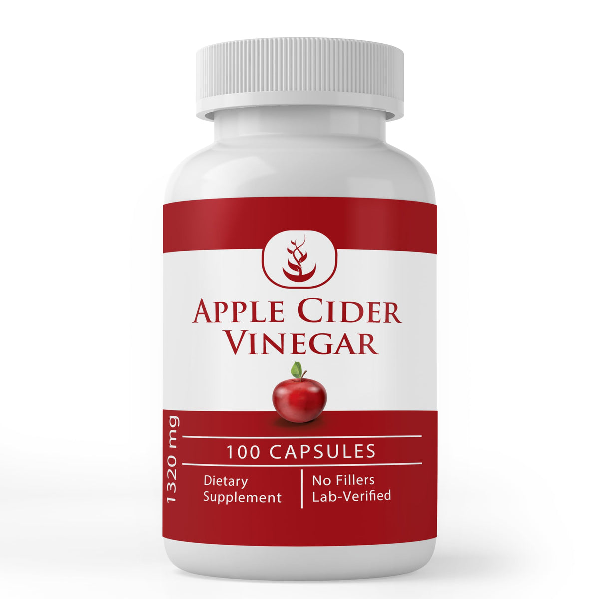 Pure Original Apple Cider Vinegar capsules in a bottle, highlighting pure, undiluted supplement.