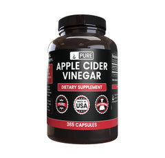 Pure Original Ingredients Apple Cider Vinegar capsules bottle, a pure daily supplement.