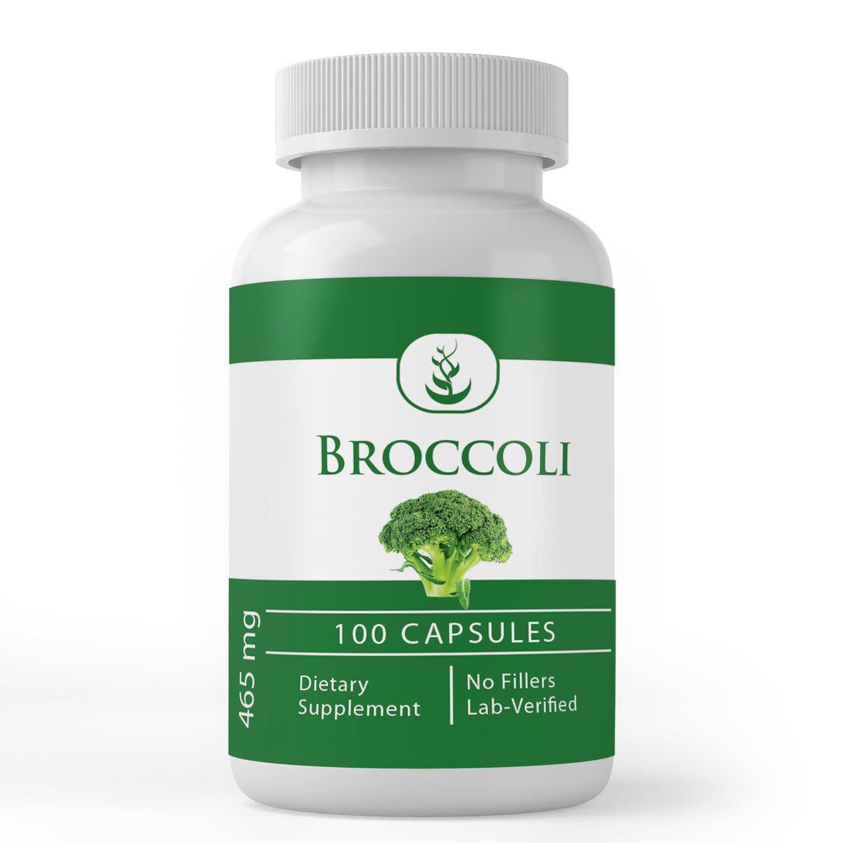 Pure Original Ingredients broccoli extract capsules bottle label highlights purity for clean daily use