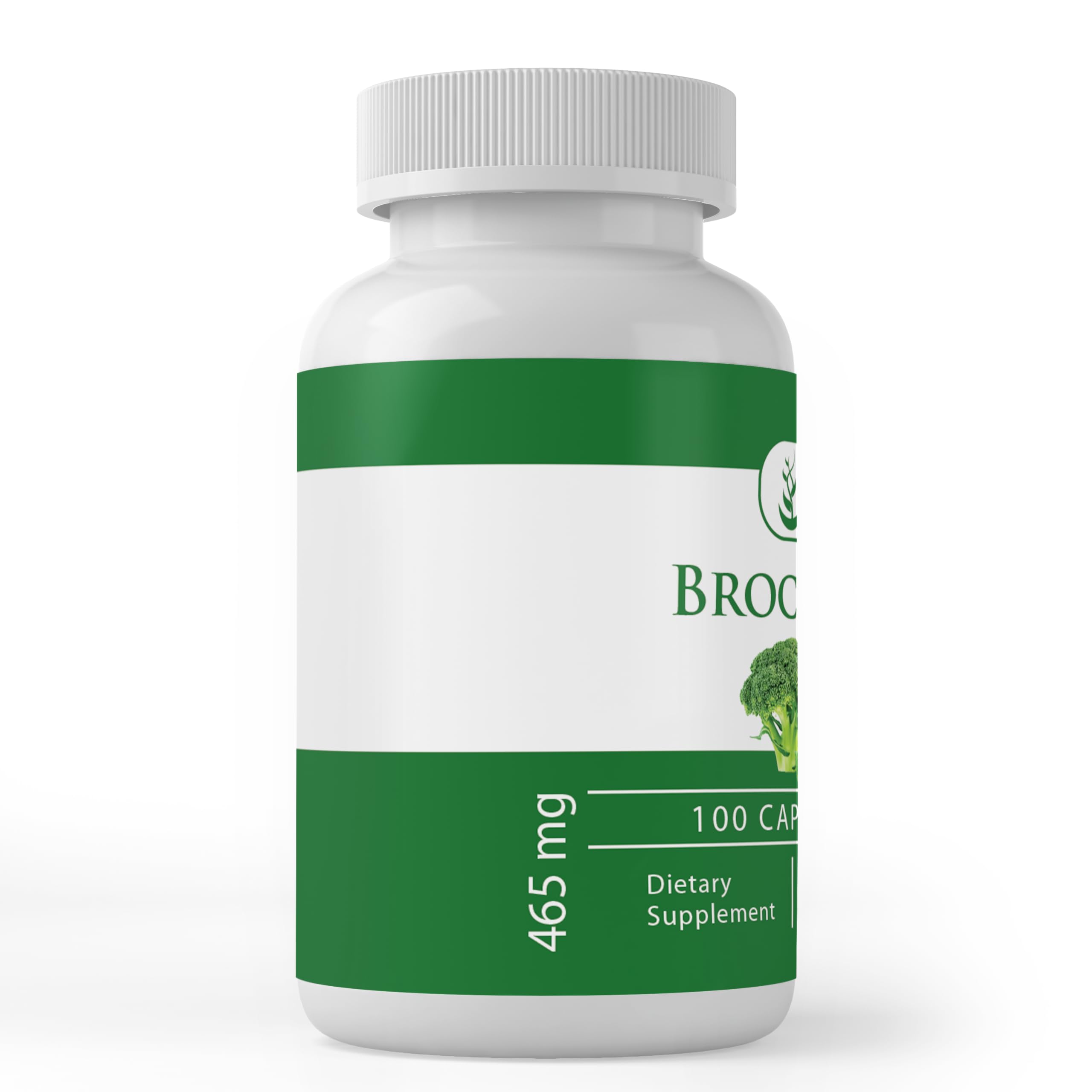 Pure Original Ingredients broccoli extract capsules closeup emphasizes single-ingredient formula for trusted quality