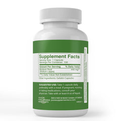 Pure Original Ingredients Burdock Root capsules with lab-verified seal indicating quality.