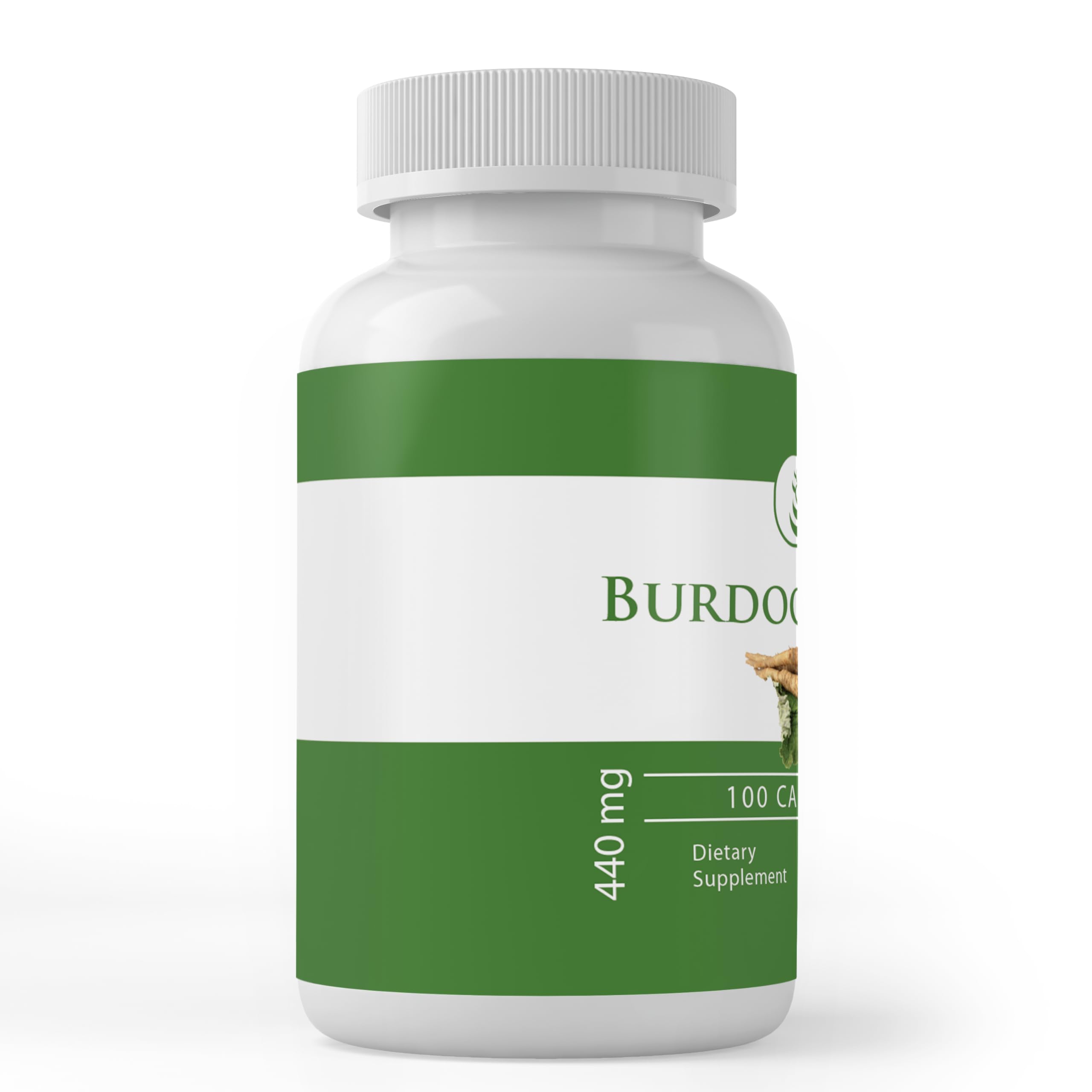 Pure Original Ingredients Burdock Root capsules label close-up shows pure ingredients.