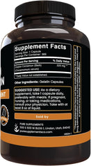 Pure Original Ingredients Ceylon Cinnamon capsules ready for daily intake.
