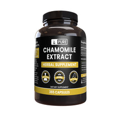 PURE ORIGINAL INGREDIENTS Chamomile Extract bottle front for daily use and purity
