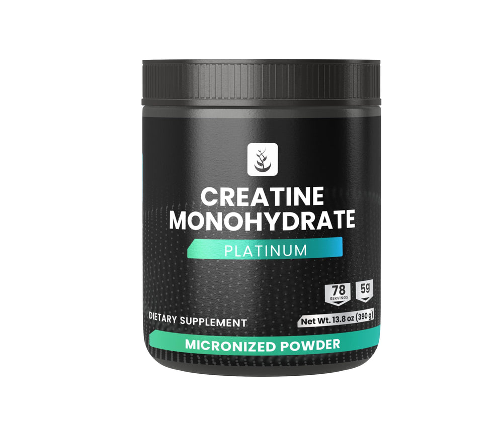 Pure Original Ingredients Creatine Monohydrate powder front view highlights purity