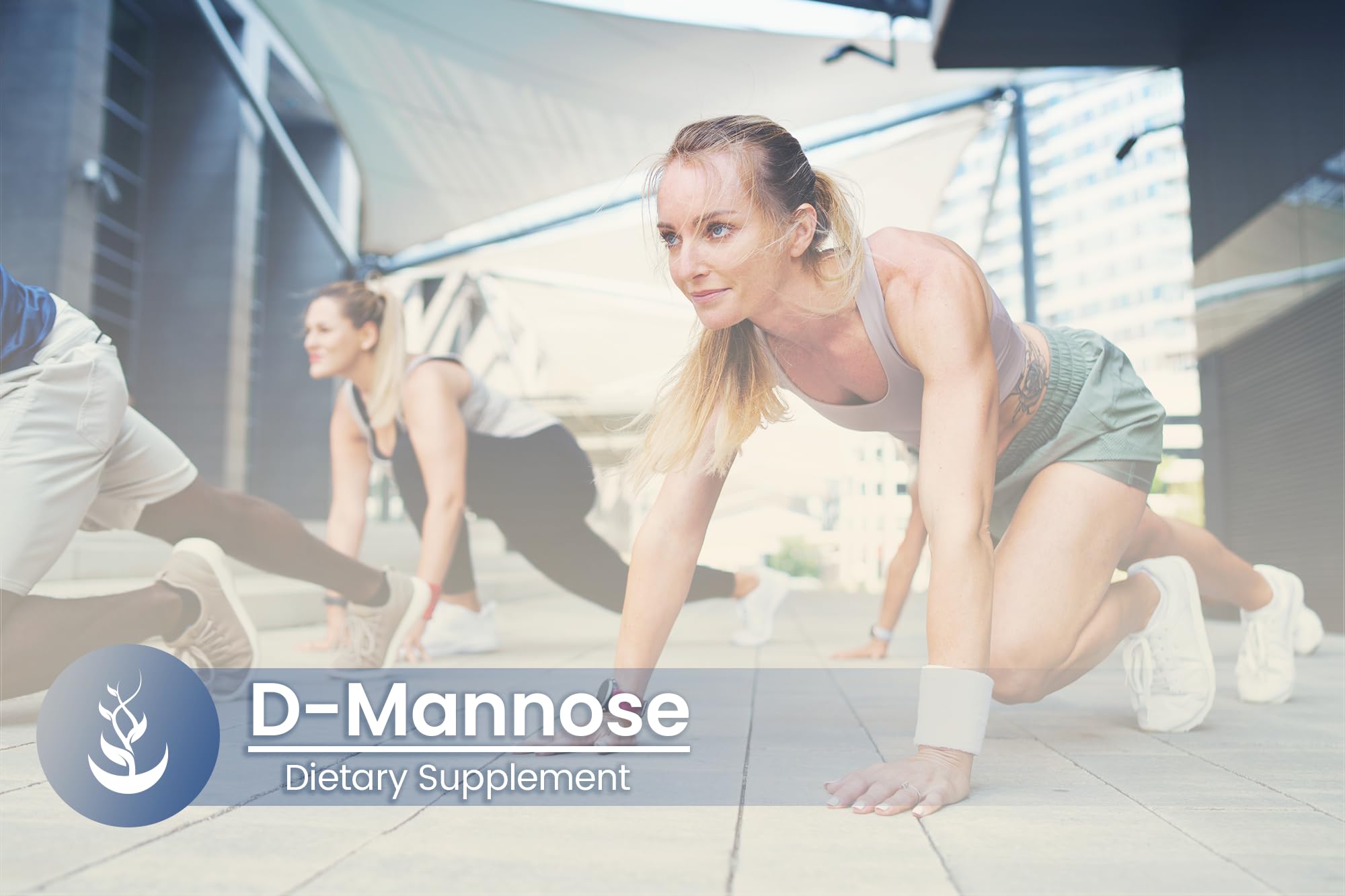 Pure Original Ingredients D-Mannose bottle with lab verified badge