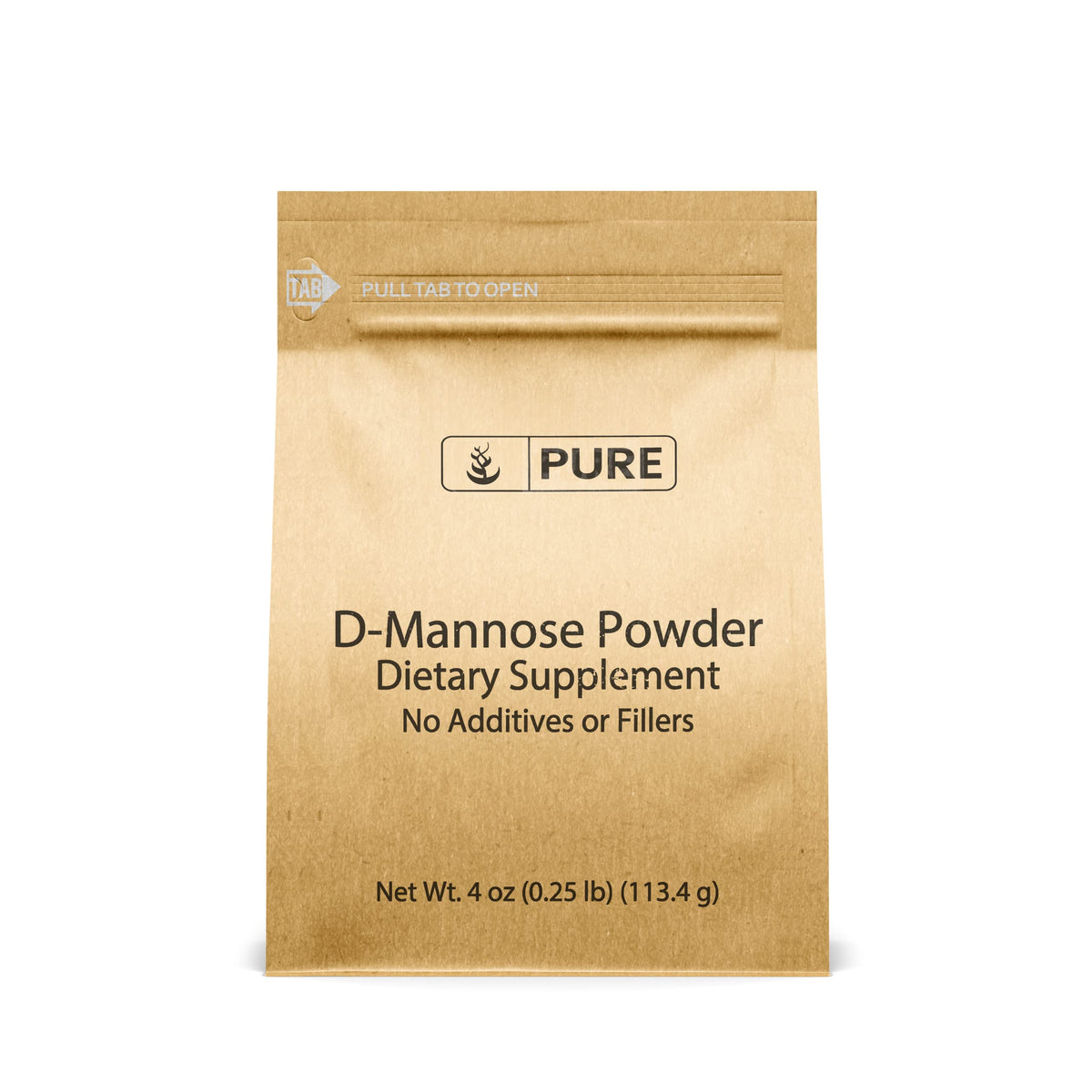 Pure Original Ingredients D-Mannose powder bottle for daily wellness support.