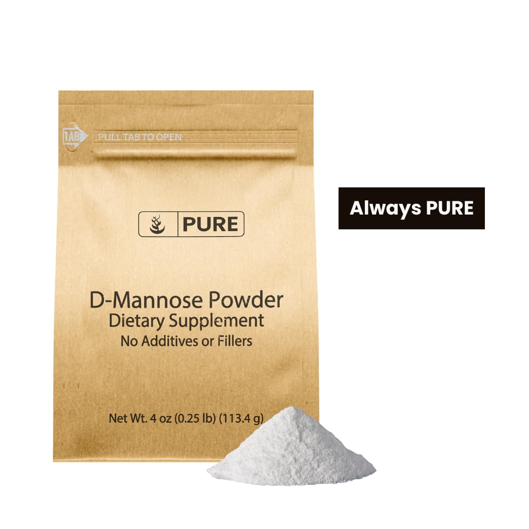D-Mannose powder with scoop ready for easy daily mixing.