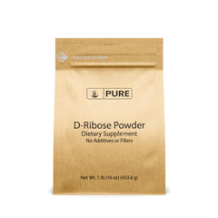 Pure Original Ingredients D-Ribose powder in a jar for easy daily use.