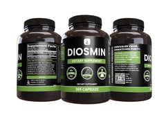Pure Original Ingredients Diosmin capsules poured beside a glass, suggesting simple daily use.