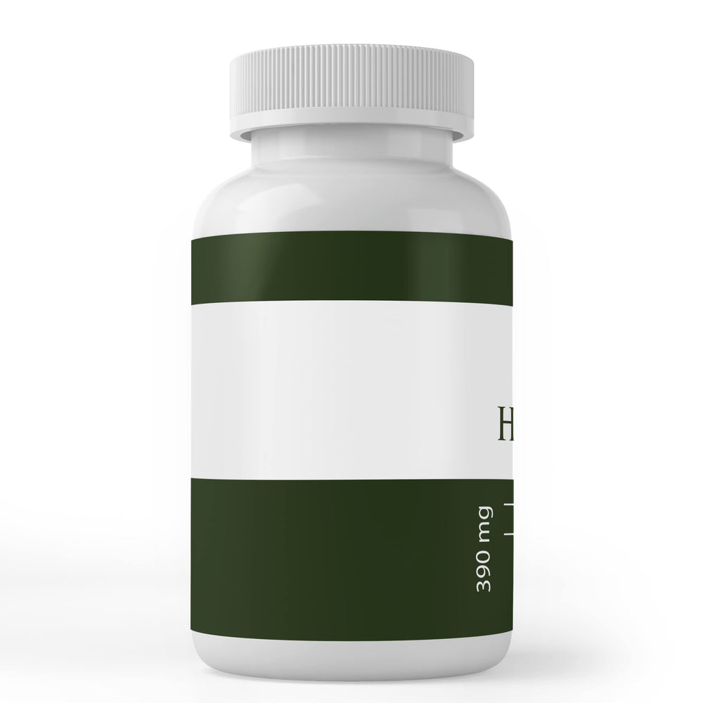Fo-Ti capsules label close-up showing purity and no additives.
