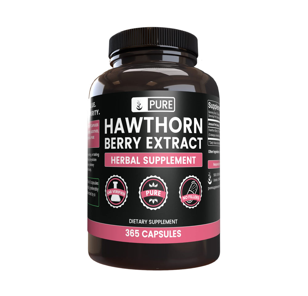 Pure Original Ingredients Hawthorn Berry Extract bottle supports daily wellness.