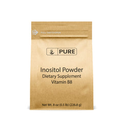 Pure Original Ingredients Inositol powder bottle front, emphasizing pure formula for daily wellness