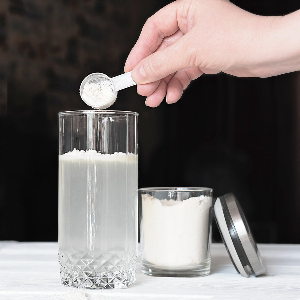 Pure Original Ingredients Inositol powder bottle on kitchen counter, suggesting easy daily routines