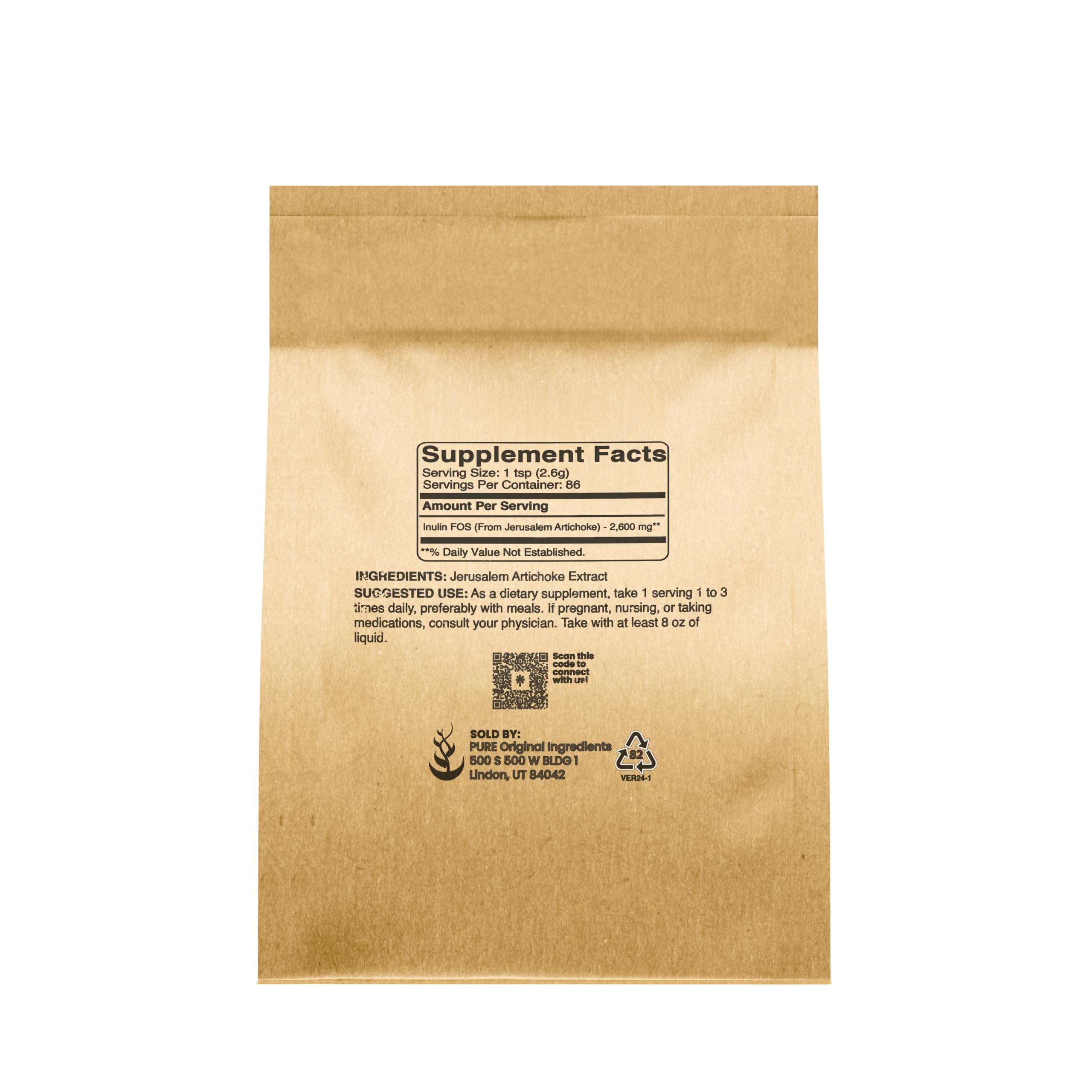 Inulin FOS powder dissolves in beverage for fiber enrichment.