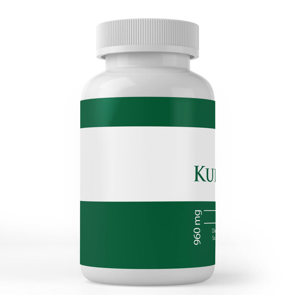 Clear bottle of Kudzu Root capsules demonstrates a clean label and easy dosing.