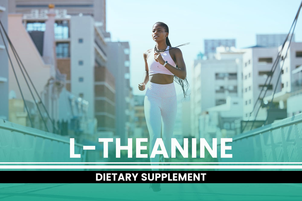 PURE ORIGINAL INGREDIENTS L-Theanine Utah-made packaging underscores domestic production.