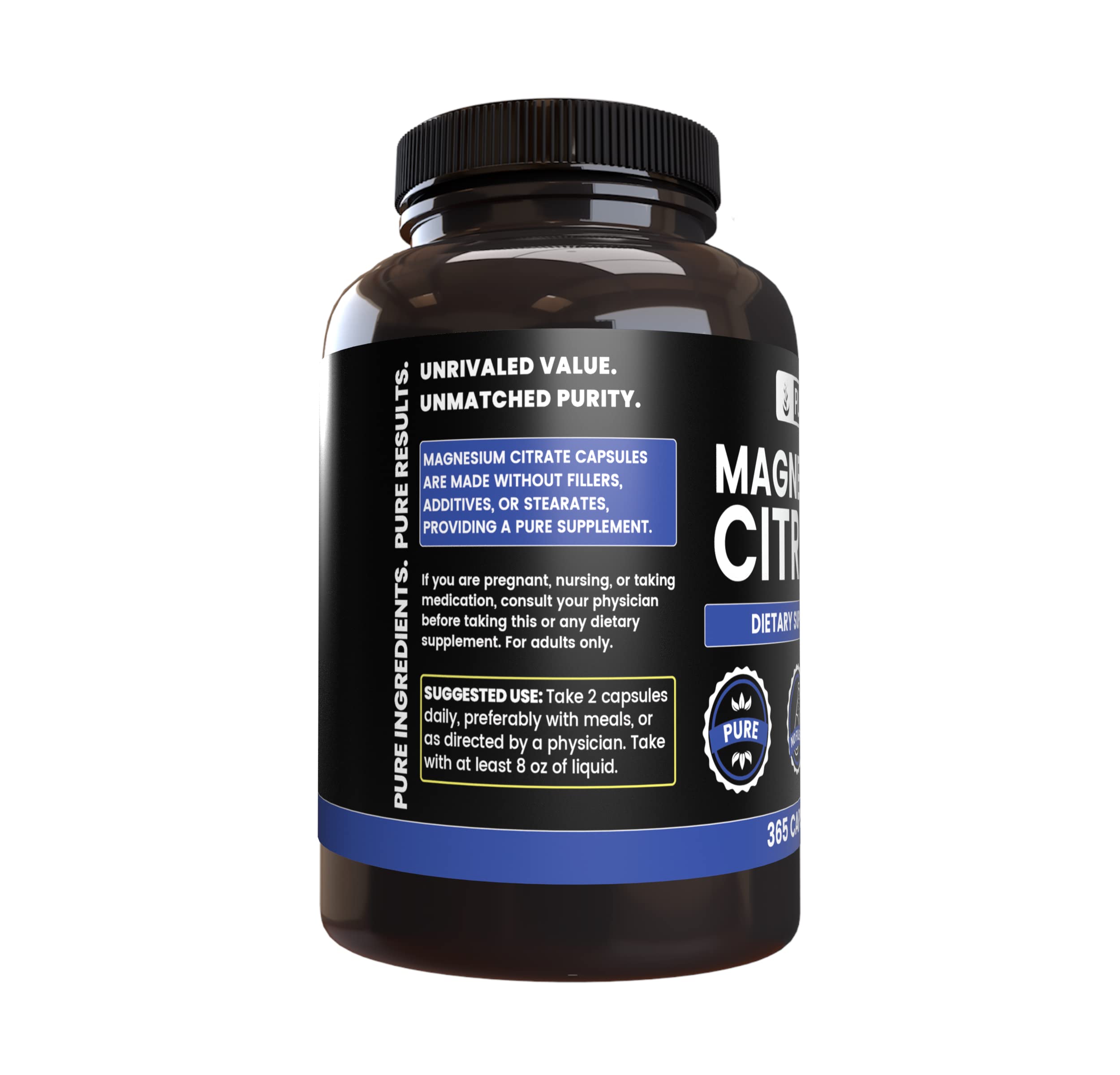 Pure Original Ingredients lab-verified seal signifies quality and labeling accuracy.