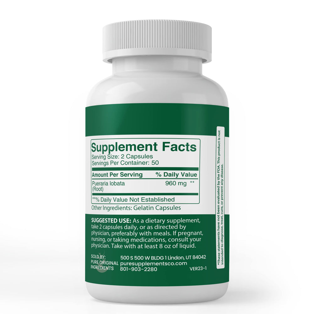 Close-up of label emphasizes single-ingredient purity and no fillers.
