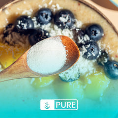 Dissolves smoothly in water or drinks for neutral flavor.