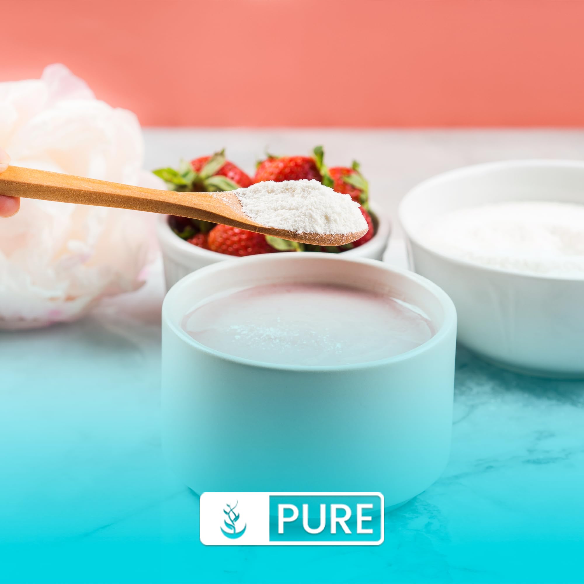 Label emphasizes natural, unflavored, single-ingredient formula.