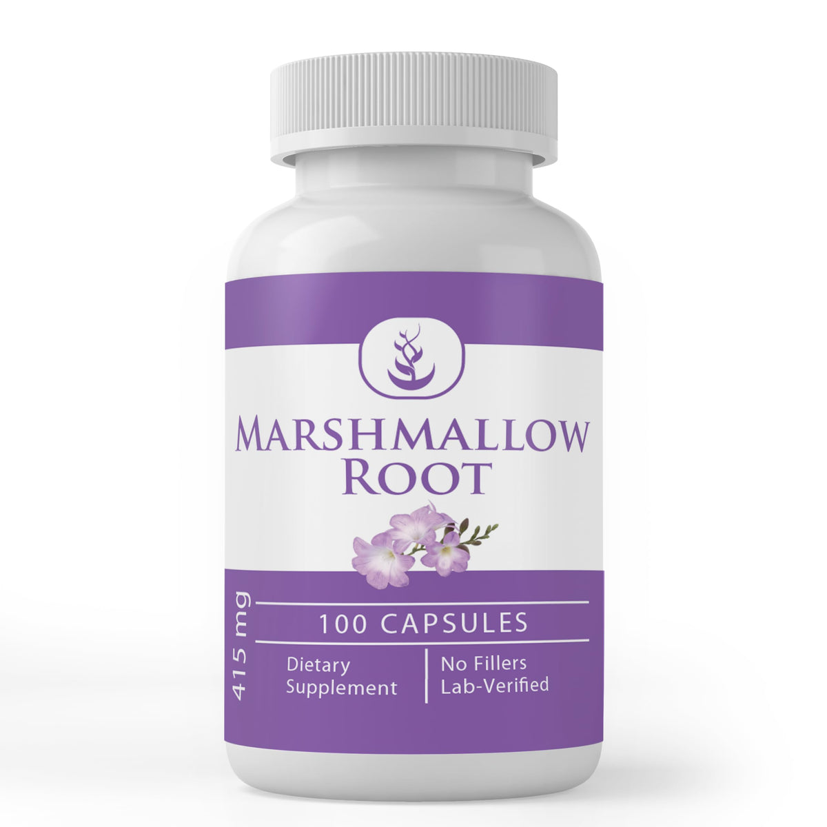 Pure Original Ingredients marshmallow-root capsules in bottle for easy daily use.