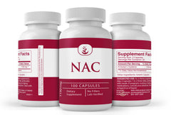 PURE ORIGINAL INGREDIENTS NAC capsules in a glass dish suggesting daily use